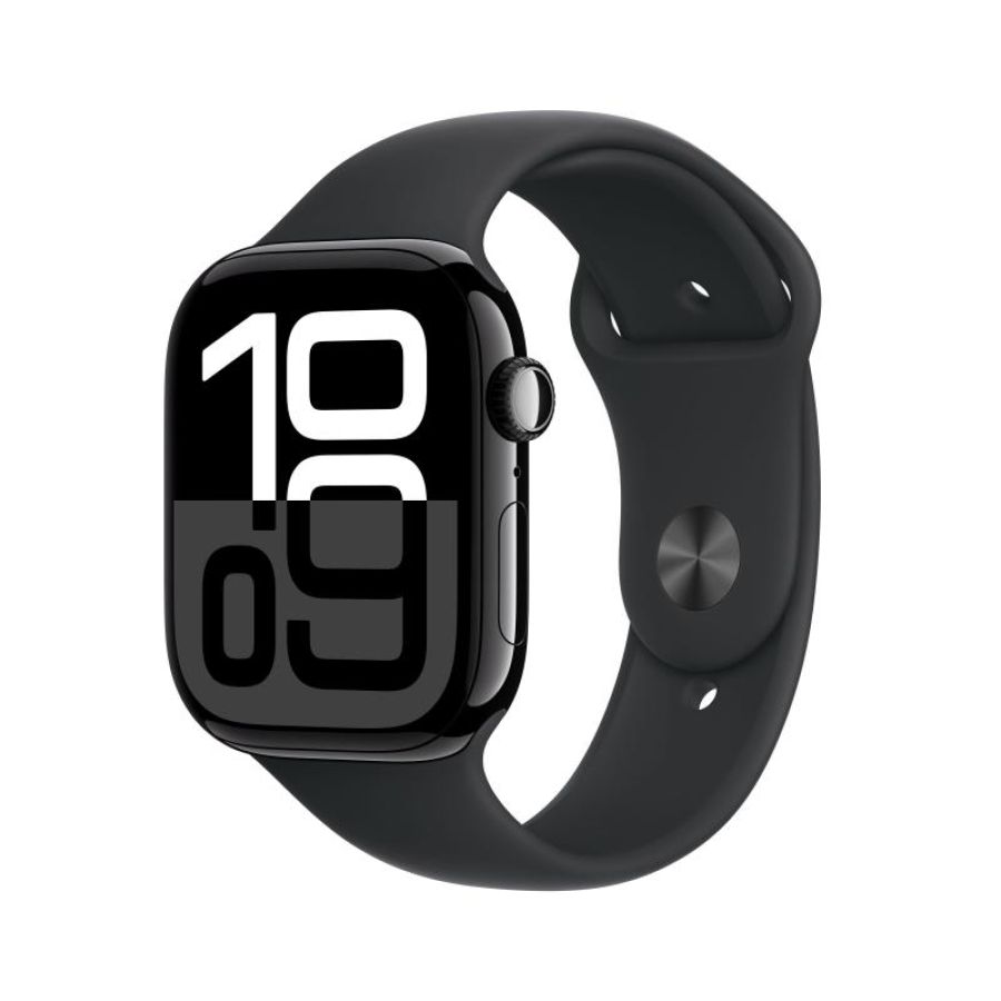 Apple watch series 10 oled 46 mm digitale 416 x 496 pixel touch screen 4g nero wi-fi gps (satellitare)
