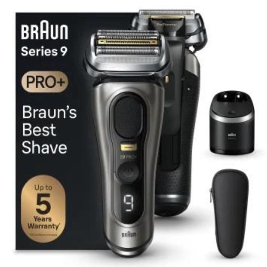Braun series 9 pro+ 9565cc wet & dry rasoio trimmer metallico