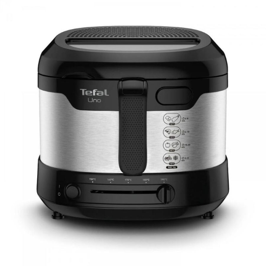 Tefal uno ff215d singolo indipendente 1600 w friggitrice nero, acciaio inossidabile