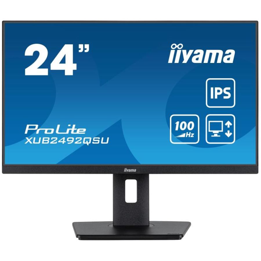 Iiyama prolite xub2492qsu-b1 monitor pc 60,5 cm (23.8\) 2560 x 1440 pixel wide quad hd led nero