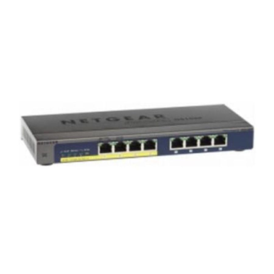 Netgear gs108pp non gestito gigabit ethernet (10/100/1000) supporto power over ethernet (poe) nero