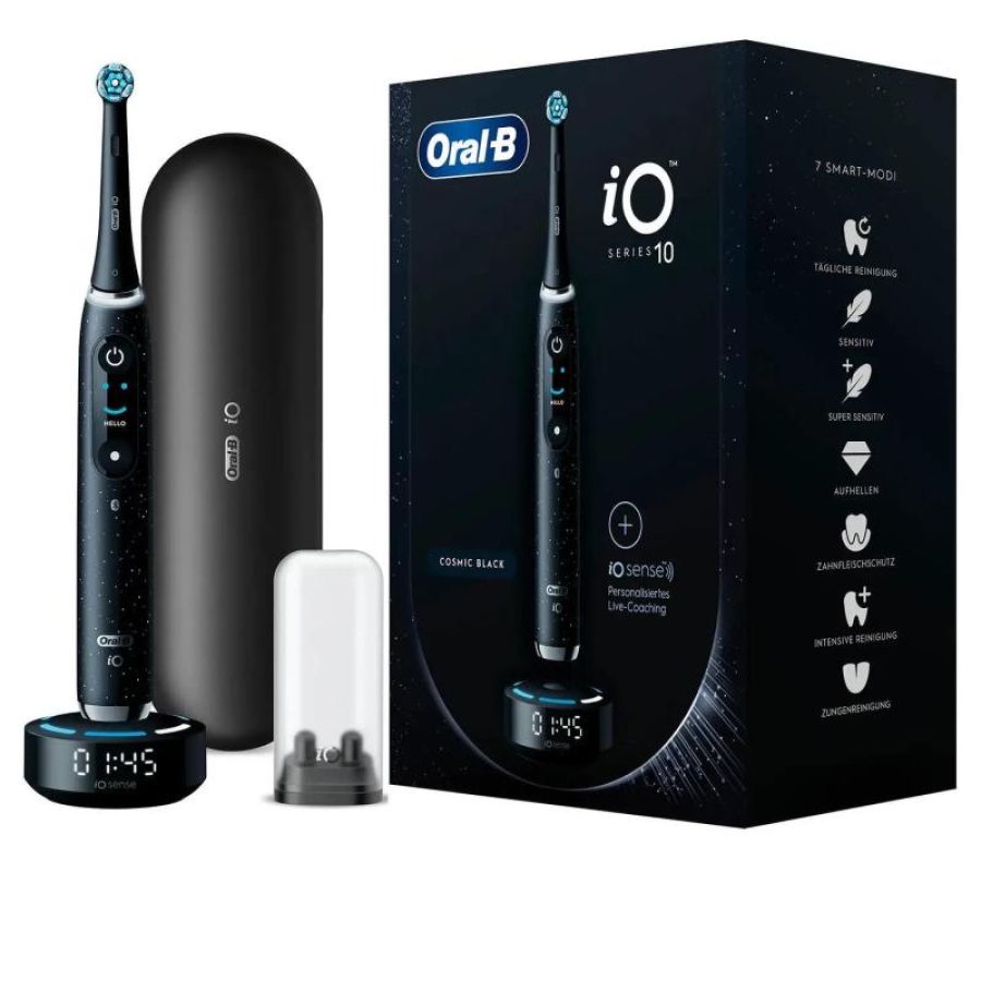 Oral-b io series 10 adulto spazzolino rotante-oscillante nero