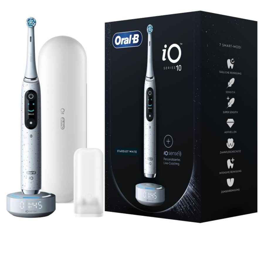 Oral-b io series 10 adulto spazzolino rotante-oscillante bianco