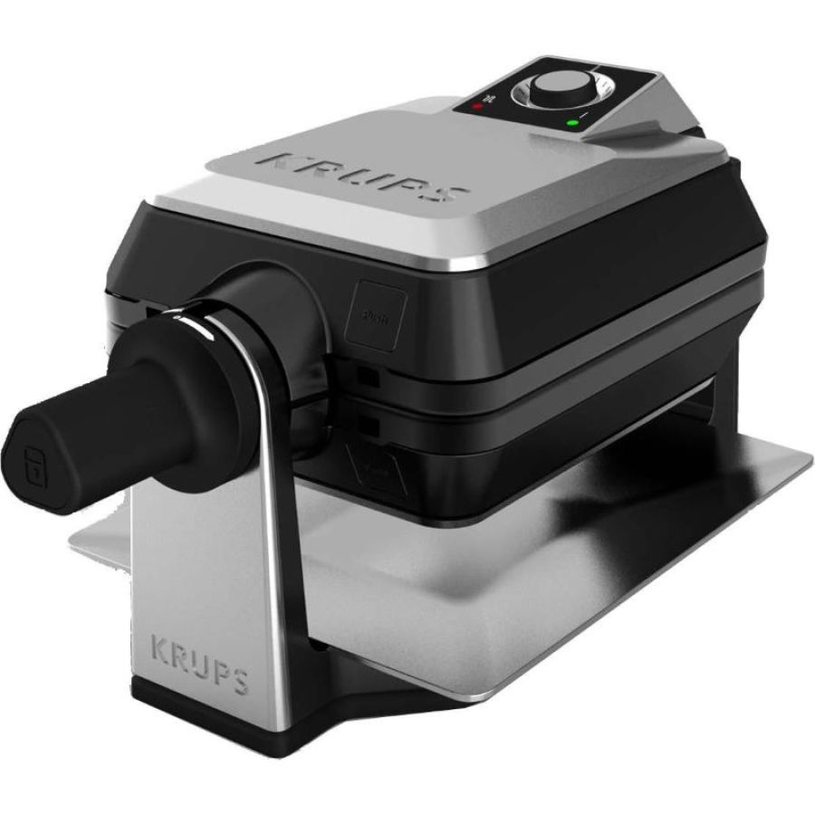 Krups fdd95d 2 waffle 1200 w nero, acciaio inossidabile