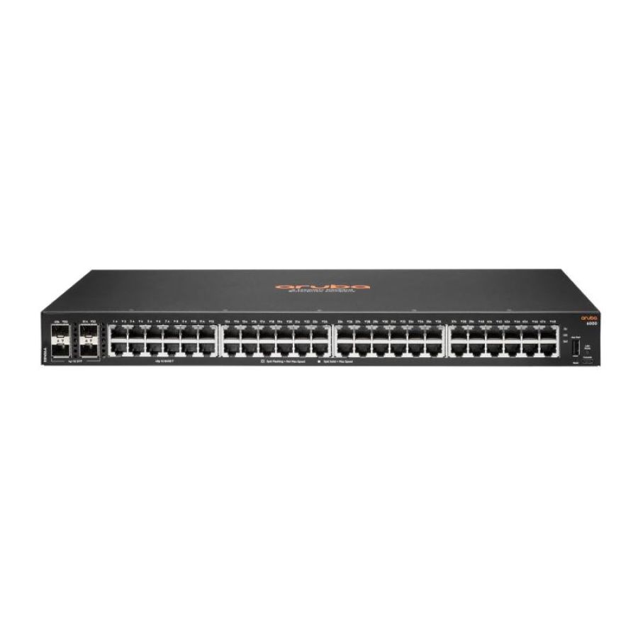 Aruba 6000 48g 4sfp gestito l3 gigabit ethernet (10/100/1000) 1u
