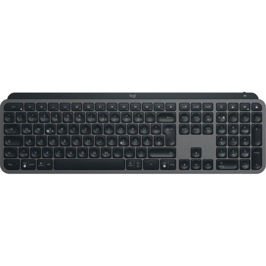 Logitech mx keys s tastiera rf senza fili + bluetooth qwertz tedesco grafite