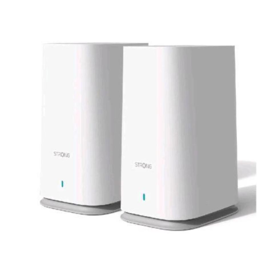 Strong atria meshkit2100 sistema mesh wi-fi dual band 2100 mbit/s wds wan ethernet bianco kit 2 pz