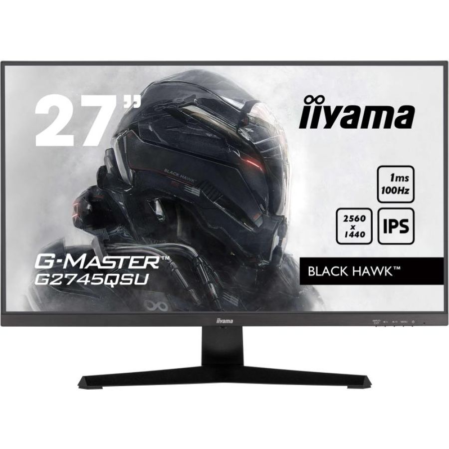 Iiyama g-master g2745qsu-b2 monitor pc 68,6 cm (27\) 2560 x 1440 pixel wide quad hd led nero