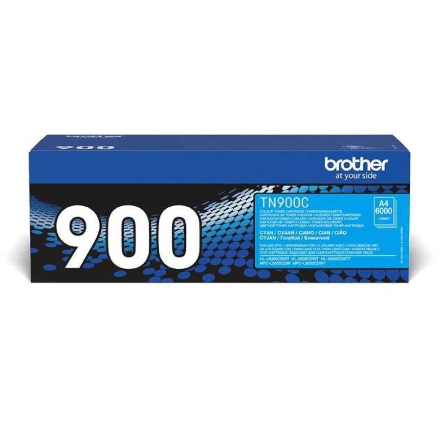 Brother tn-900c cartuccia toner 1 pz originale ciano
