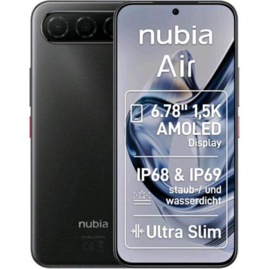 Zte nubia air 5g dual sim 6.78 octa core 256gb ram 8gb 5g italia titanium black
