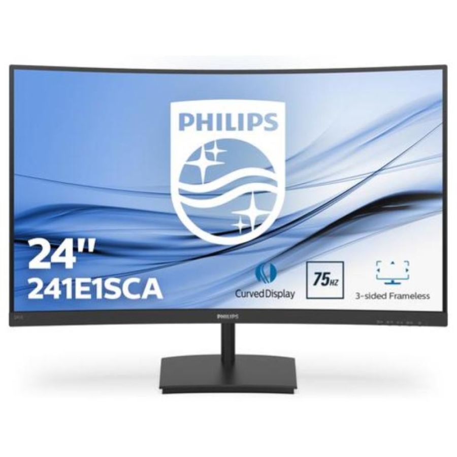 Philips monitor curvo 23,6 va fhd 4ms 250cdm, vga/hdmi multimediale
