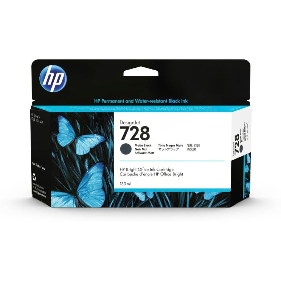 Hp cart ink 728 nero opaco