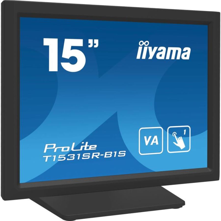 Iiyama t1531sr-b1s monitor pc 38,1 cm (15\) 1024 x 768 pixel xga lcd touch screen nero