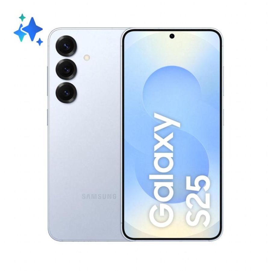 Samsung galaxy s25 15,8 cm (6.2\) doppia sim android 15 5g usb tipo-c 12 gb 128 gb 4000 mah blu