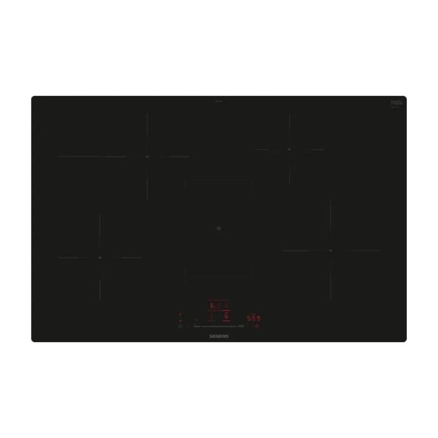 Siemens iq300 eh801hfb1e piano cottura nero da incasso 80 cm piano cottura a induzione 4 fornello(i)