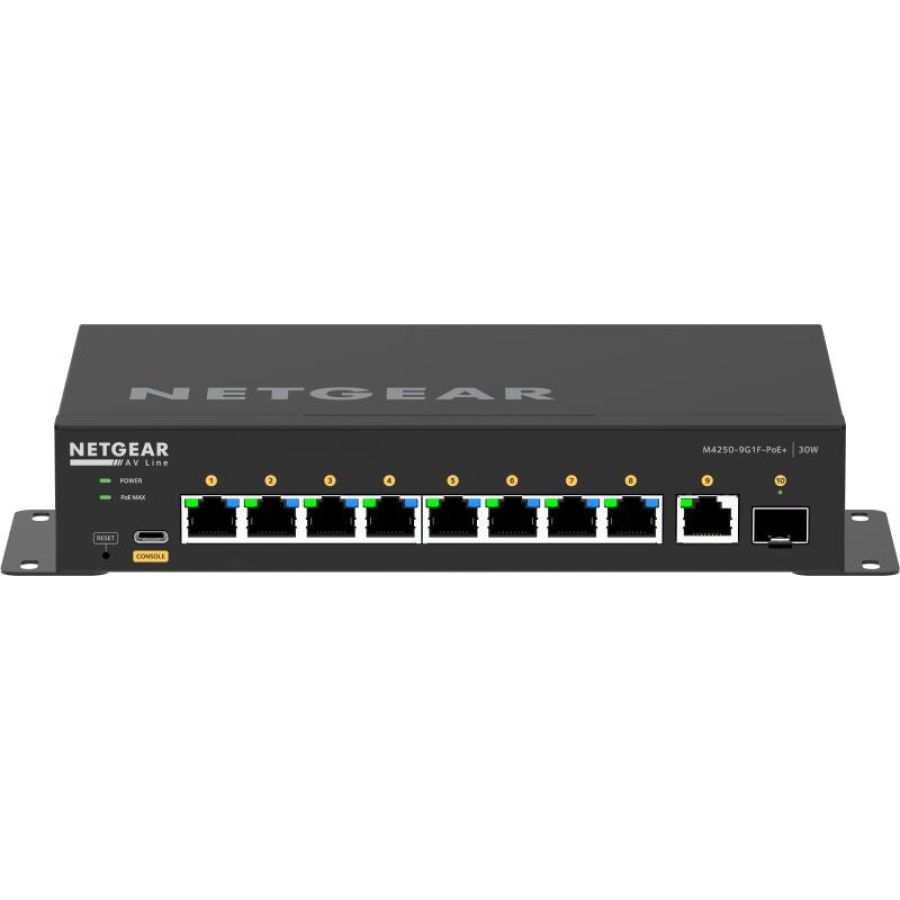 Netgear gsm4210pd-100eus switch di rete gestito l2/l3 gigabit ethernet (10/100/1000) supporto power over ethernet (poe) nero