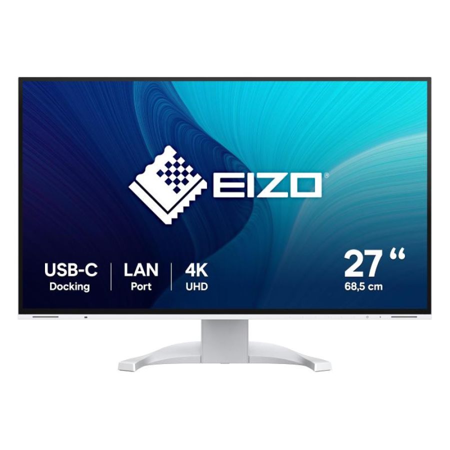 Eizo flexscan ev2740x-wt monitor pc 68,6 cm (27\) 3840 x 2160 pixel 4k ultra hd lcd bianco