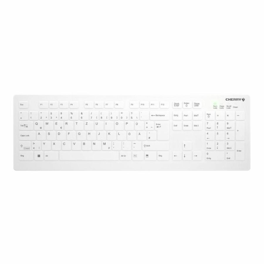 Cherry ak-c8112 tastiera medico rf wireless qwertz tedesco bianco