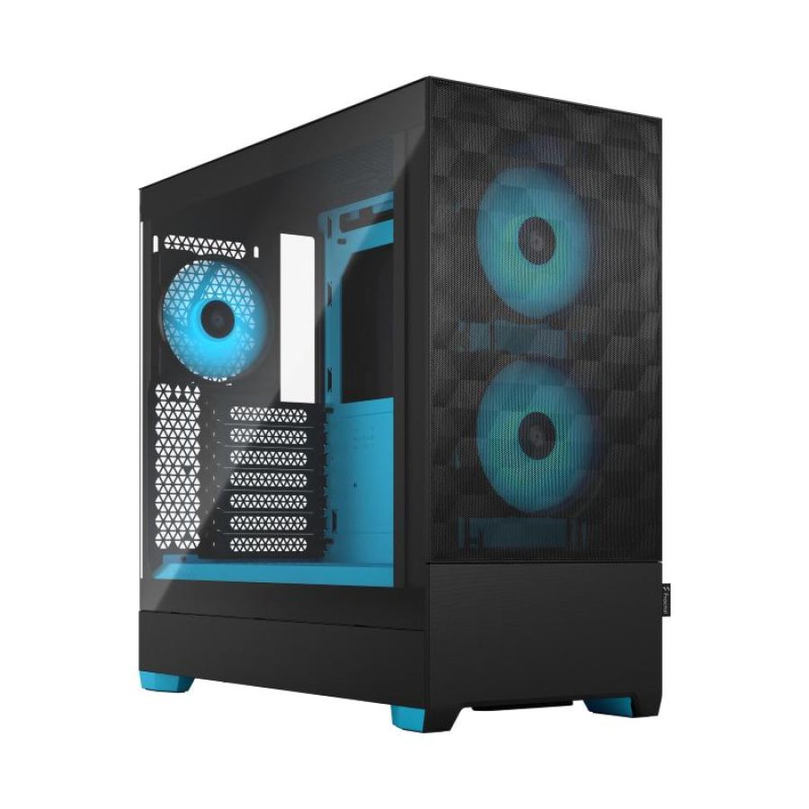 Fractal design pop air tower nero, ciano