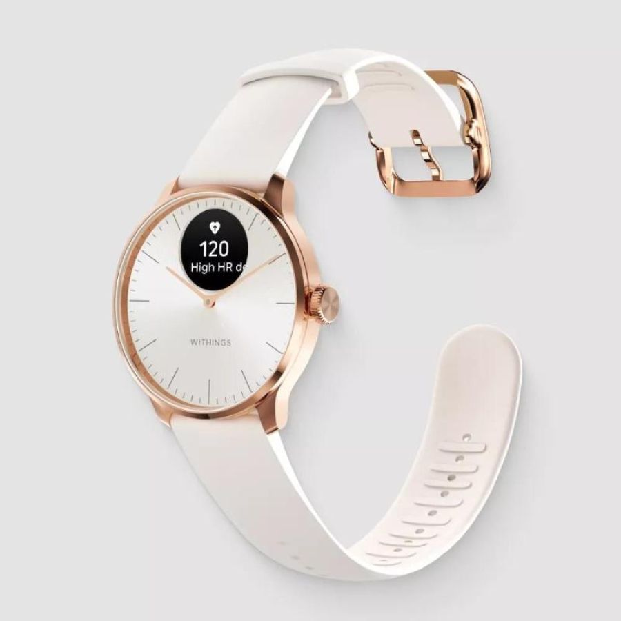 Withings scanwatch light oled 37 mm ibrido oro