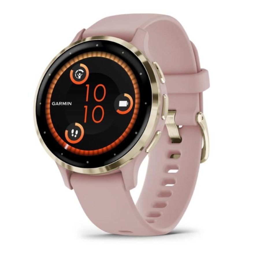 Garmin venu 3s 3,05 cm (1.2\) amoled digitale 390 x 390 pixel touch screen oro, rosa wi-fi gps (satellitare)