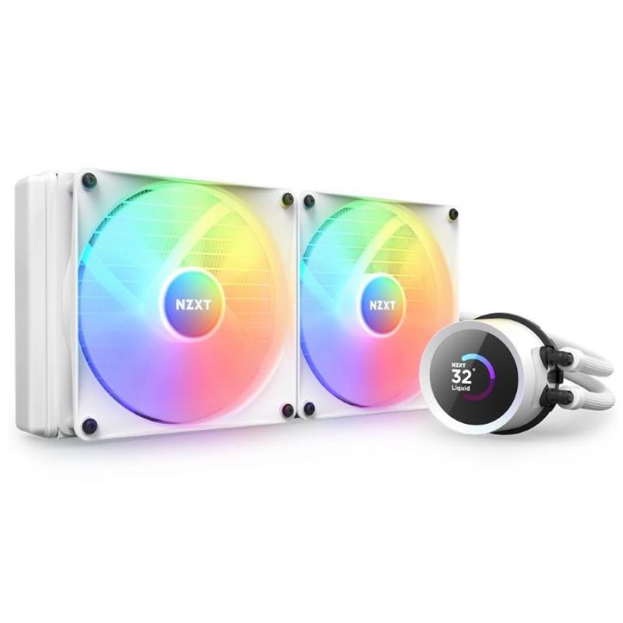 Nzxt kraken 280 rgb processore raffreddatore di liquidi tutto in uno 14 cm bianco 1 pz