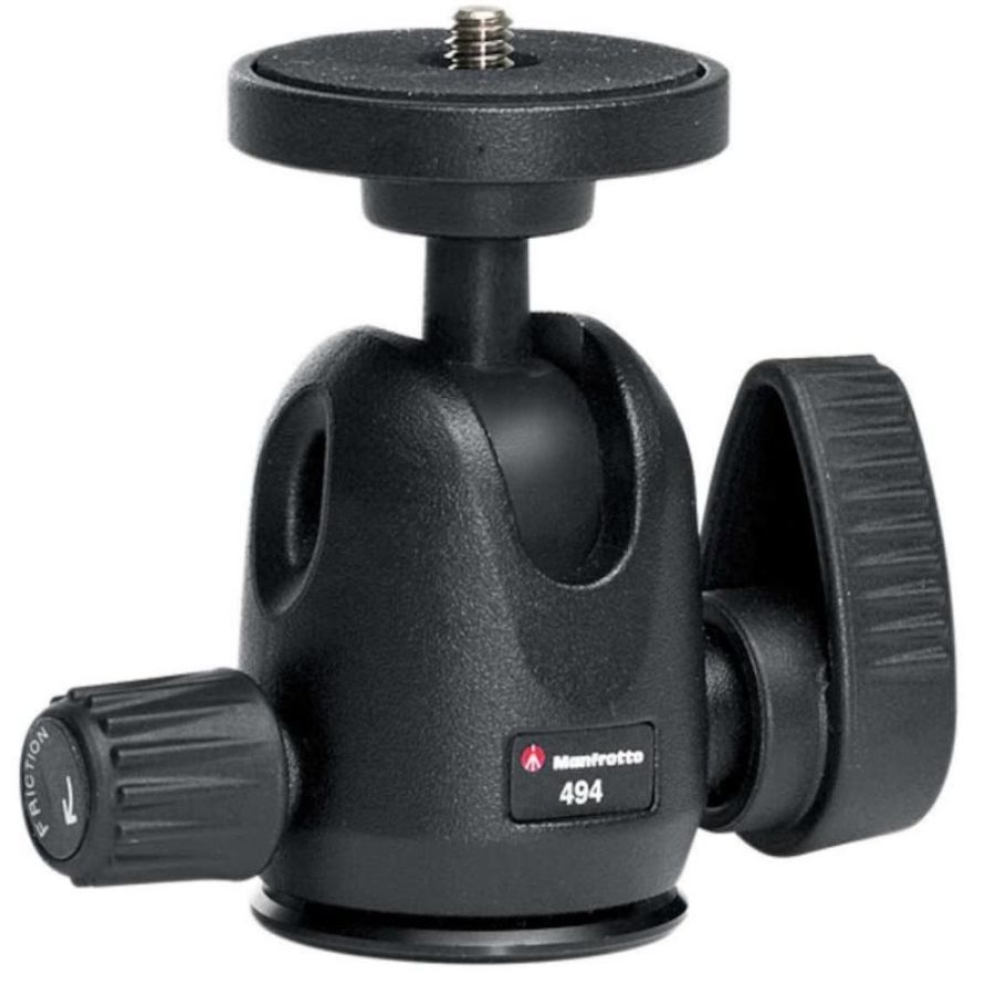 Manfrotto mh494-bh testa per treppiede nero alluminio 1/4\ palla