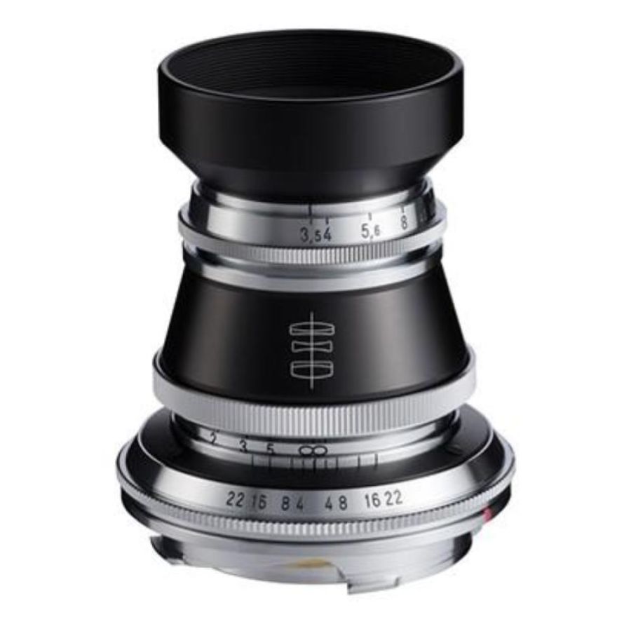 Voigtländer vm 50 mm f3.5 heliar nero, argento