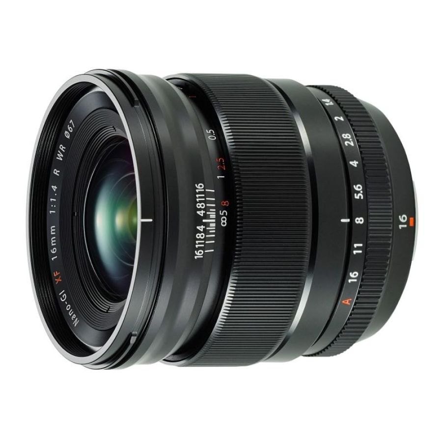 Fujifilm xf 16mm f/1.4 r wr slr obiettivo ampio nero