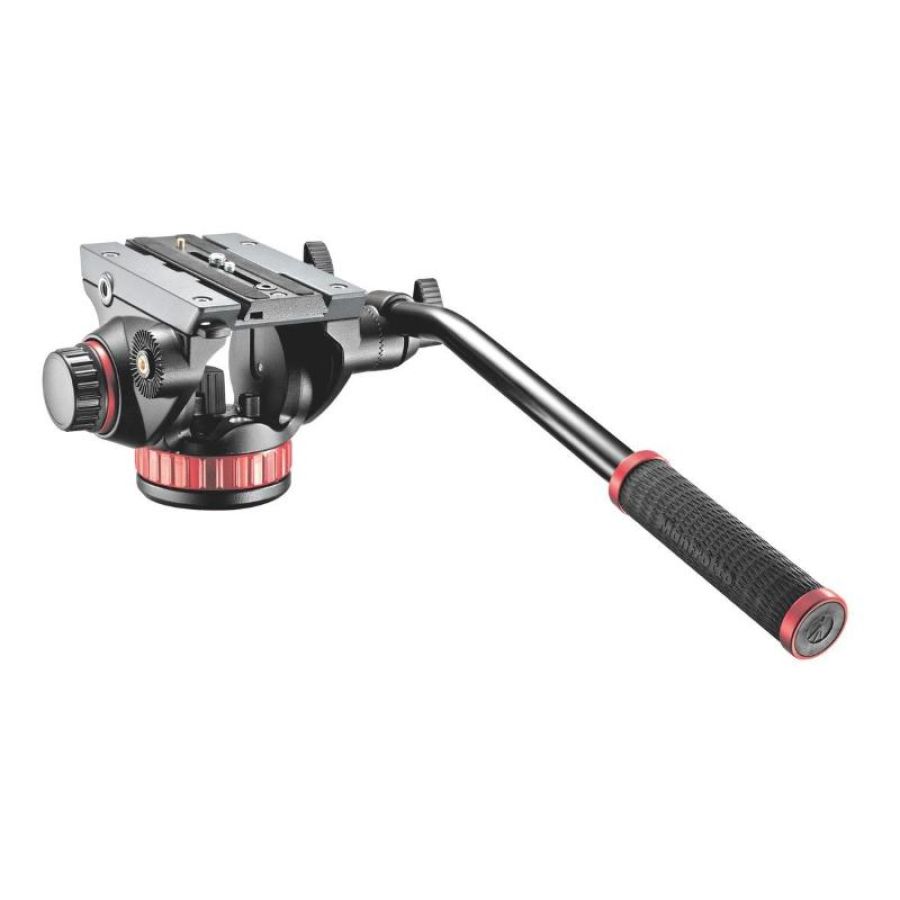 Manfrotto pro video testa per treppiede nero, rosso alluminio universal