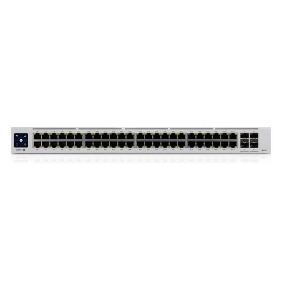 Ubiquiti unifi pro 48-port poe gestito l2/l3 gigabit ethernet (10/100/1000) supporto power over ethernet (poe) 1u argento