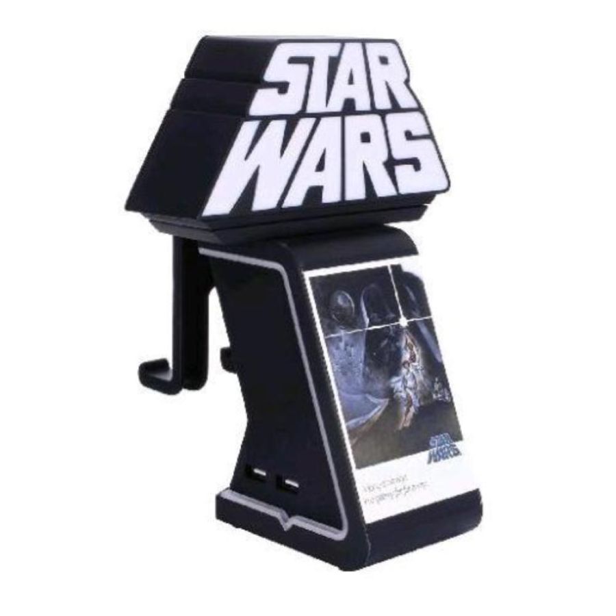 Exquisite gaming light star wars logo ikons supporto di ricarica porta accessori supporto per telefono/controller con cavo micro usb 2 mt