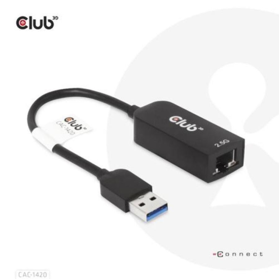 Club3d adattatore usb 3.2 gen1 type a to rj45 2.5gbps