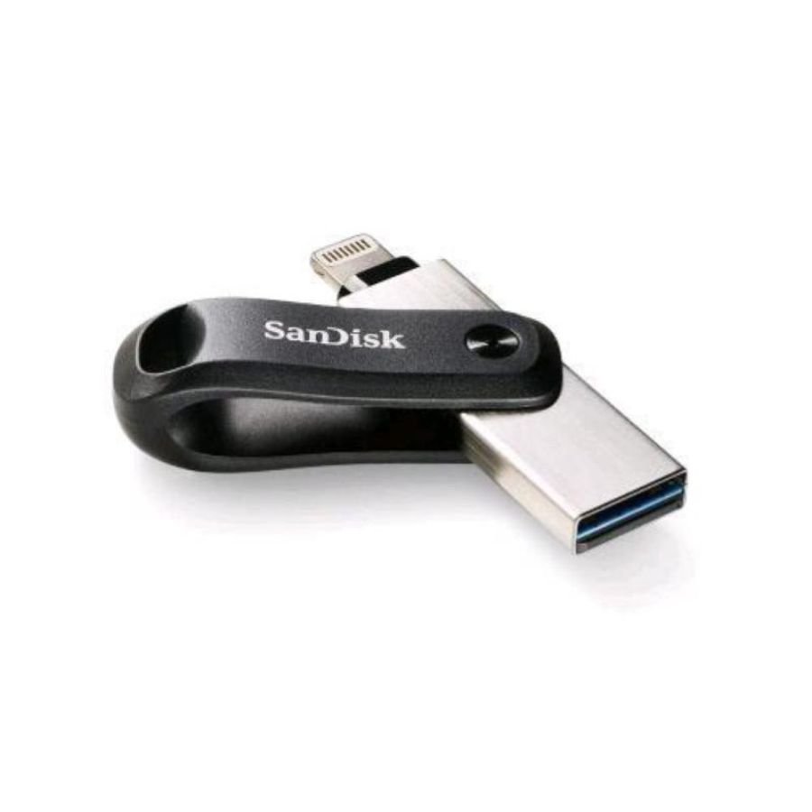 Sandisk ixpand chiavetta 64gb 1 x usb tipo a 3.0 1 x lightning nero dilver