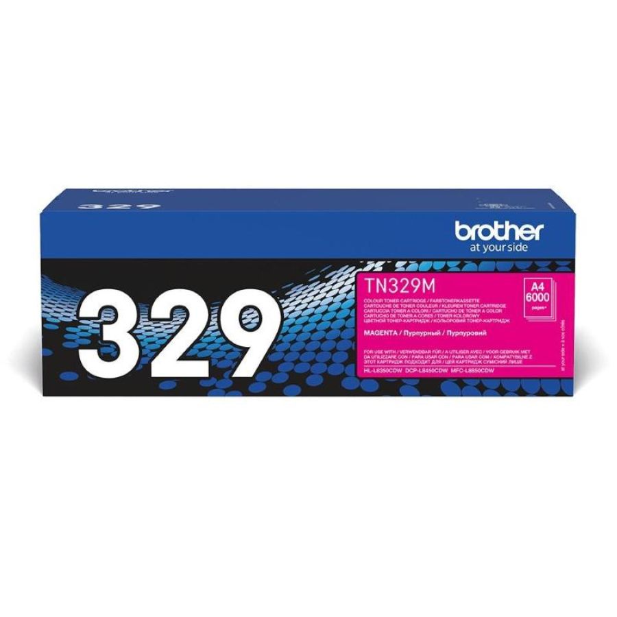 Brother tn-329m cartuccia toner 1 pz originale magenta