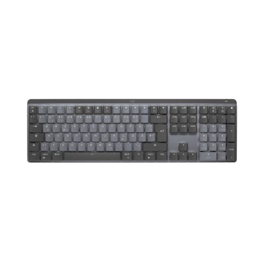 Logitech mx mechanical tastiera rf senza fili + bluetooth qwertz tedesco grafite, grigio