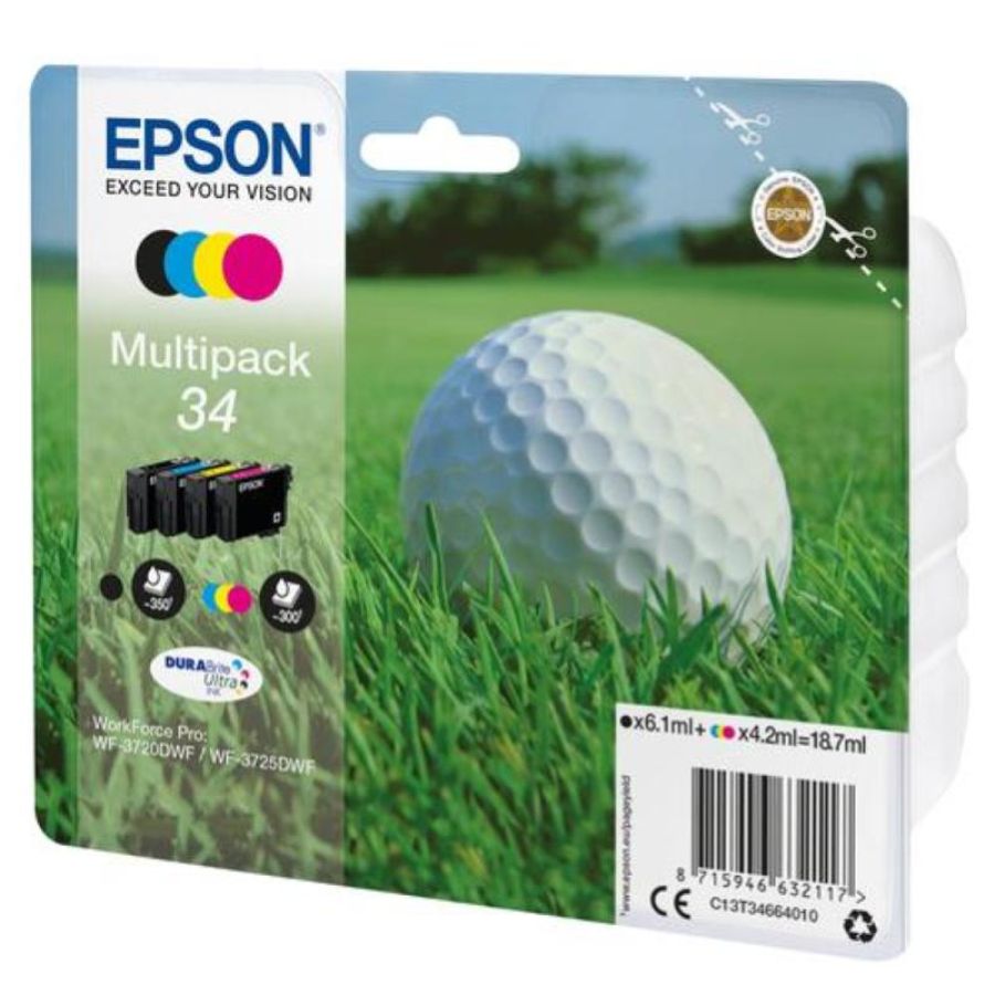 Epson cart. ink multi-color 34 serie pallina da golf