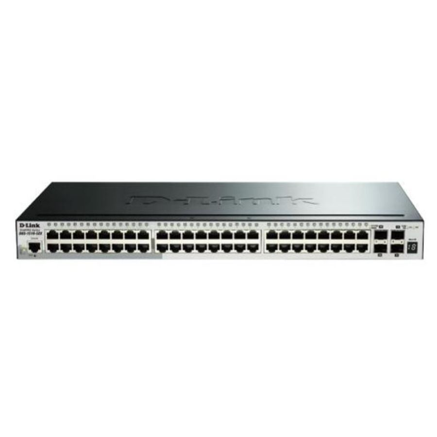 D-link switch 52 porte gigabit poe managed, include 4 porte 10g sfp+