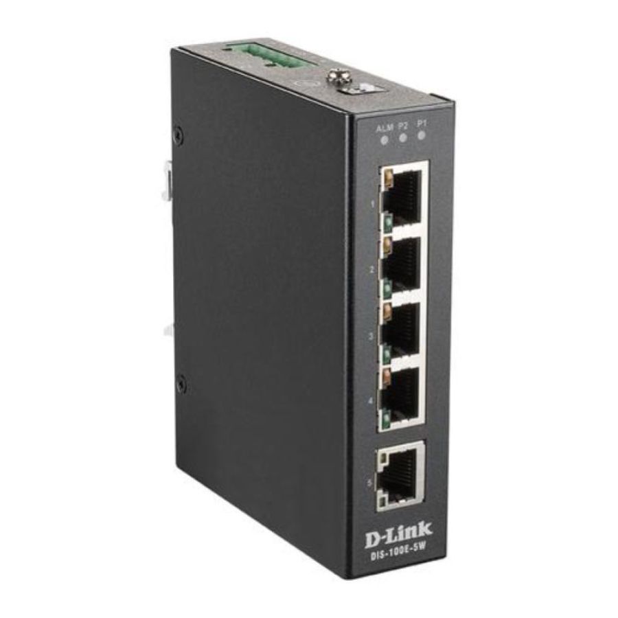 D-link switch industriale unmanaged 5 porte 10/100 baset(x)