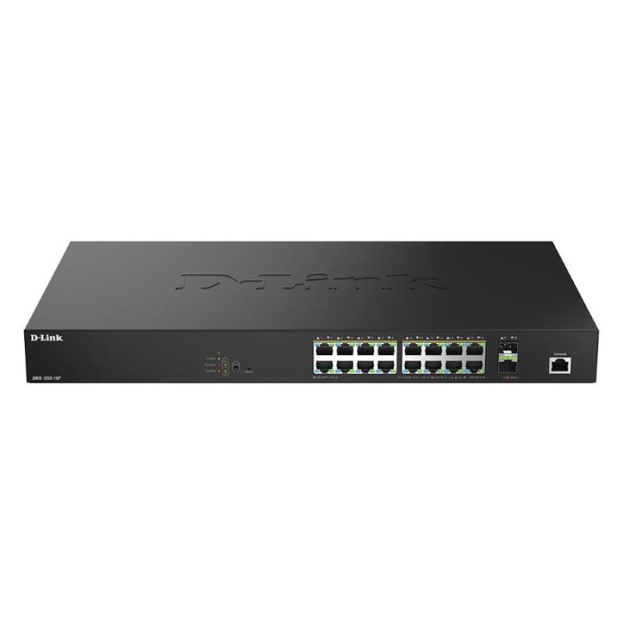 D-link switch 18-port 2.5g multi-gigabit smart managed switch with 2 x 10g sfp+ ports