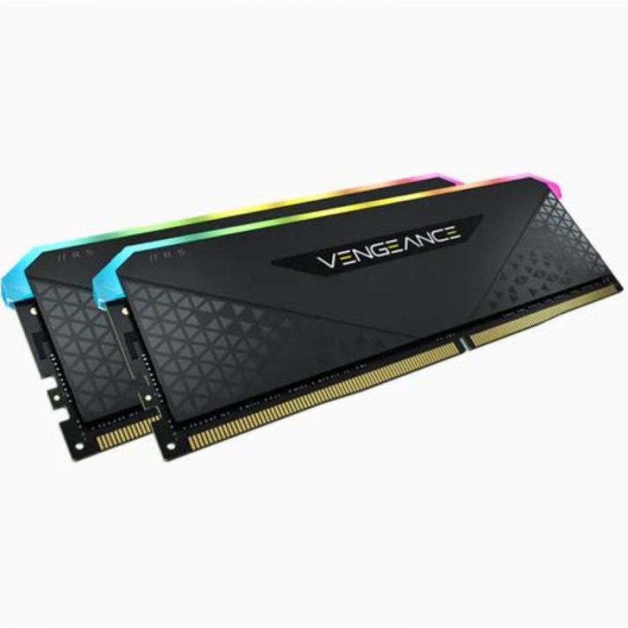 Corsair ram vengeance rgb rs 32gb 2x16gb ddr4 3200 pc4-25600 c16 1.35v desktop memory