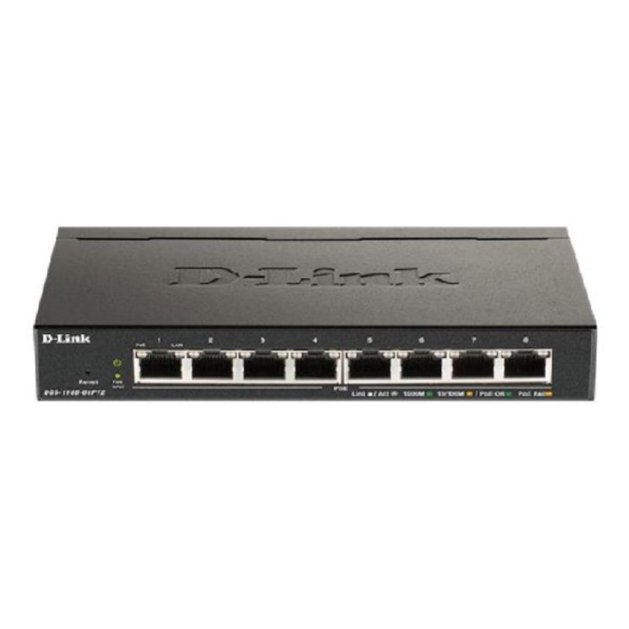 D-link switch 8 porte gigabit poe smart managed