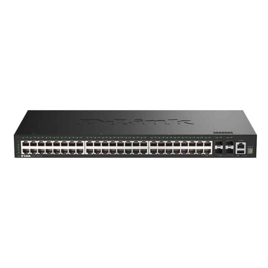 D-link switch 52-port gigabit stackable smart managed switch with 4 x 10g sfp+ ports