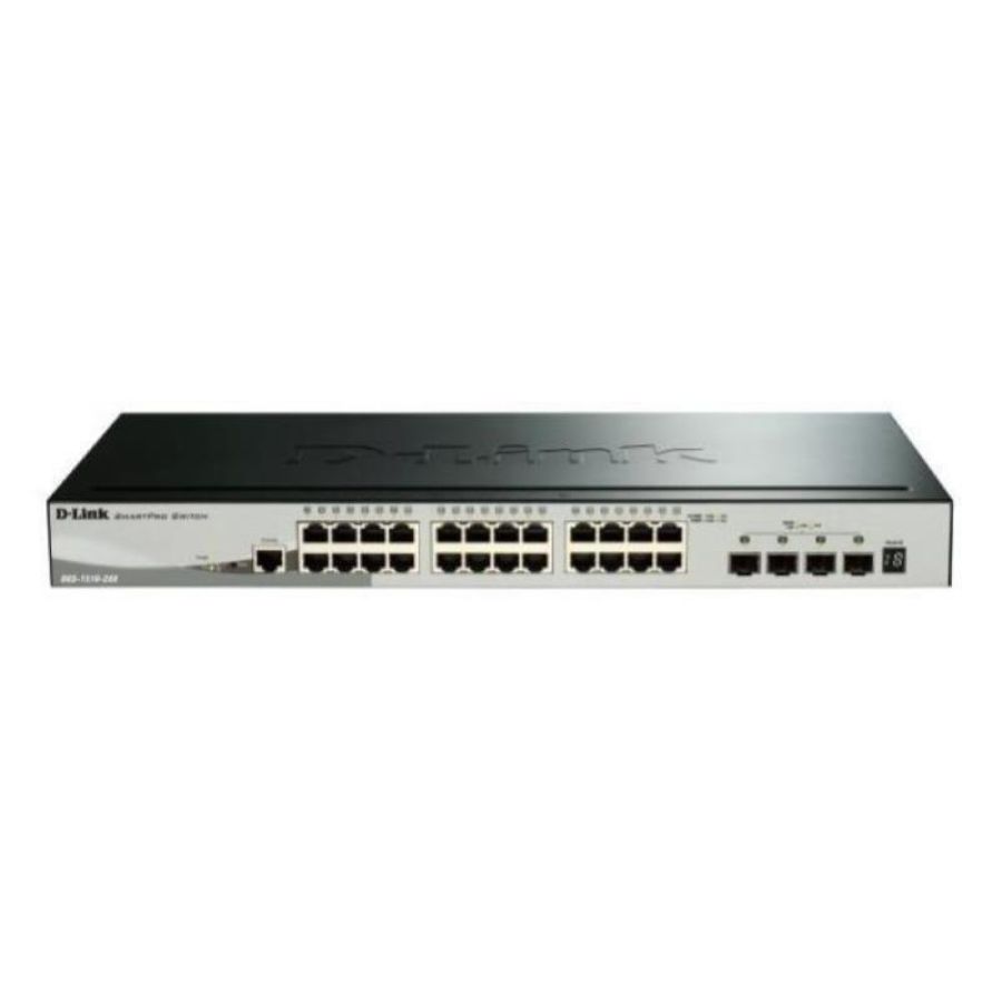 D-link switch 28 porte 10/100/1000 gigabit stackable smart managed switch including 4 10g sfp+ ports