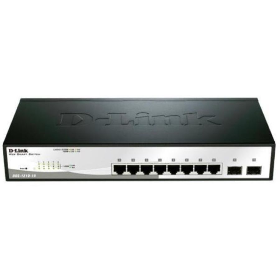 D-link switch 8 porte gigabit + 2 porte sfp smart+