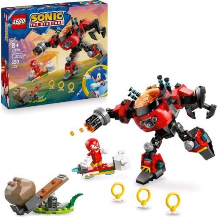 Lego sonic the hedgehog knuckles vs il mech egg crusher del dr eggman set con 2 minifigure
