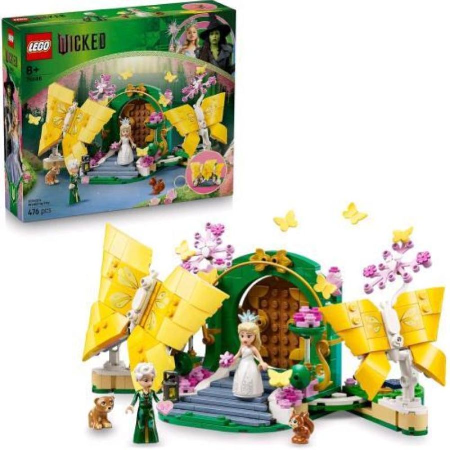 Lego wicked il giorno del matrimonio di glinda con 2 mini bamboline 2 figure di farfalle fiori e accessori