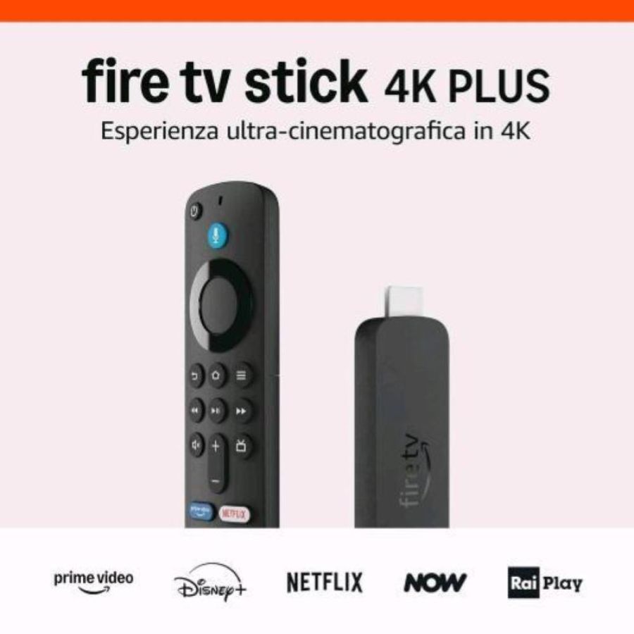 Amazfit amazon fire tv stick 4k plus 3 gen dispositivo per lo streaming wi-fi 6 dolby vision/atmos hdr10+ nero