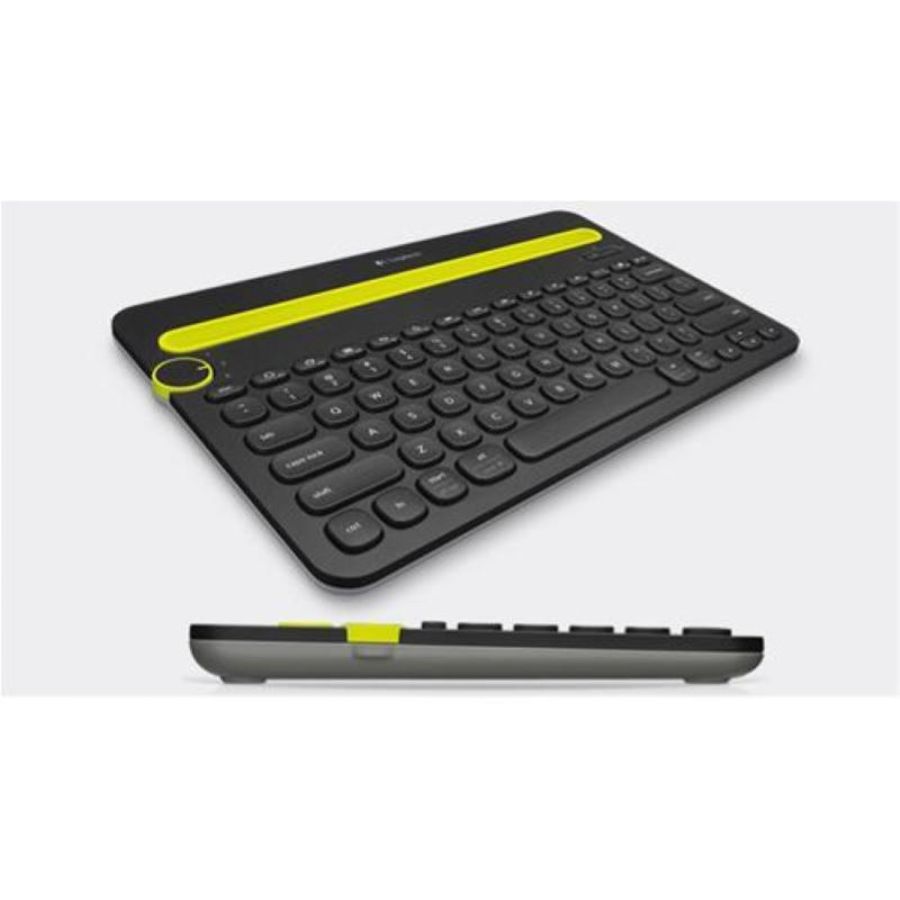 Logitech k480 tastiera bluetooth versione italiana colore nero/giallo