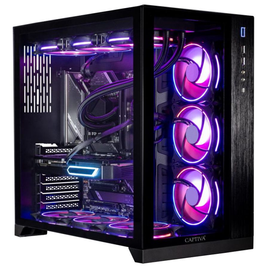 Captiva pc highend gaming i89-020 (i9-14900kf/rtx5080 16gb gddr7/ssd 2tb/64gb/wlan/windows 11 home 64-bit) - tastiera qwertz
